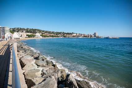 Sainte-Maxime, sur la Côte d'Azur, en France, en Europe