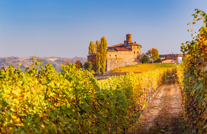 Langhe in Autunno, Piemonte, Italia